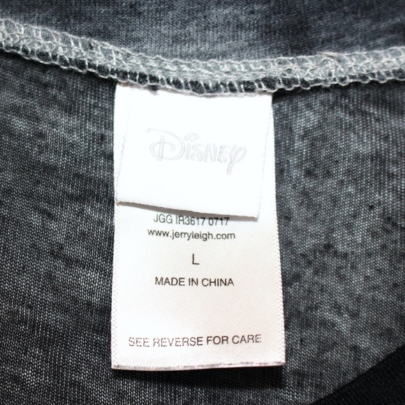 Disney - Jerry Leigh Retro Mickey Burnout Tee, Distressed sz L - Picture 3 of 6